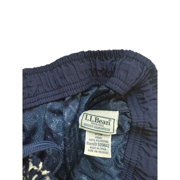 LL Bean‎ Men's Mesh Lined Swim Trunks Patterned size Large - Picture 4 of 5